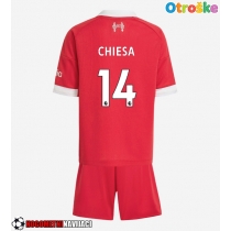 Otroške Nogometnih dresov Liverpool Federico Chiesa #14 Domači 2025-26 Kratki rokavi (+ hlače)